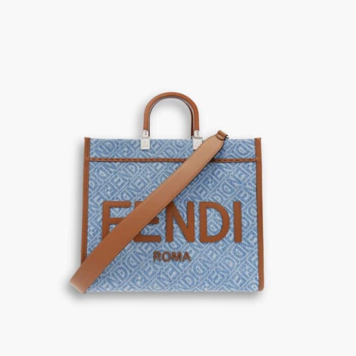 Fendi Sunshine Medium Bag Blue 35cm 8BH386AP4X