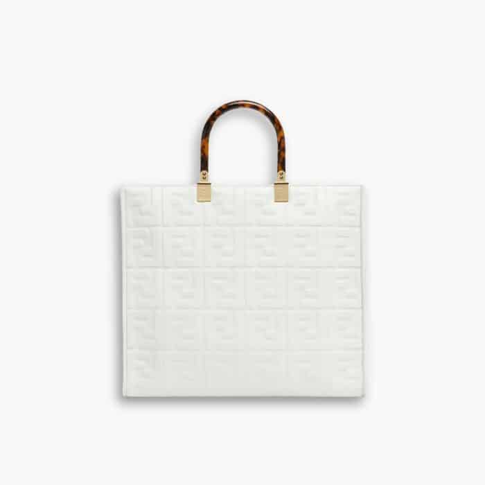 Fendi Sunshine Medium Bag White 35cm 8BH386AMCVF0QVL