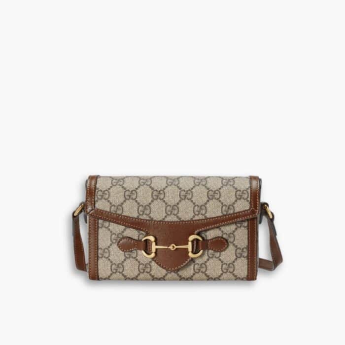 Gucci Horsebit 1955 Bag Brown 18cm 699296 92TCG 8563