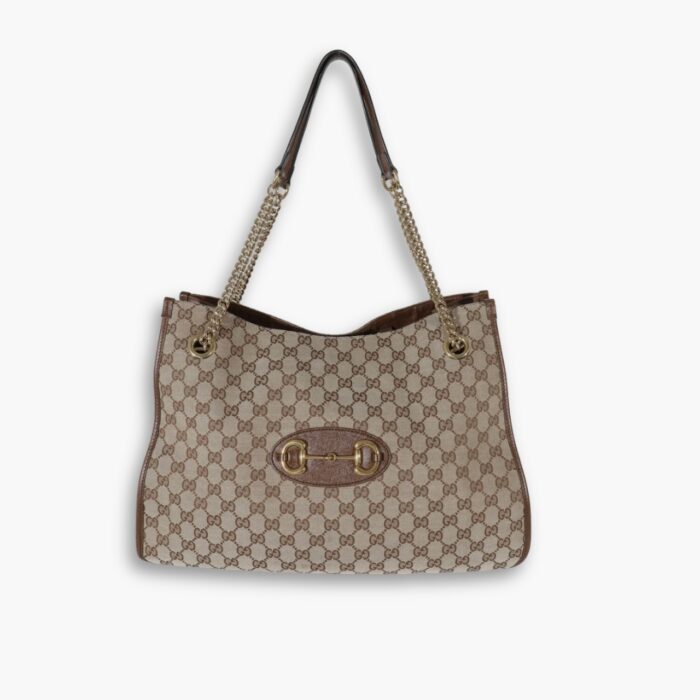 Gucci Horsebit 1955 Tote Bag Brown 42cm