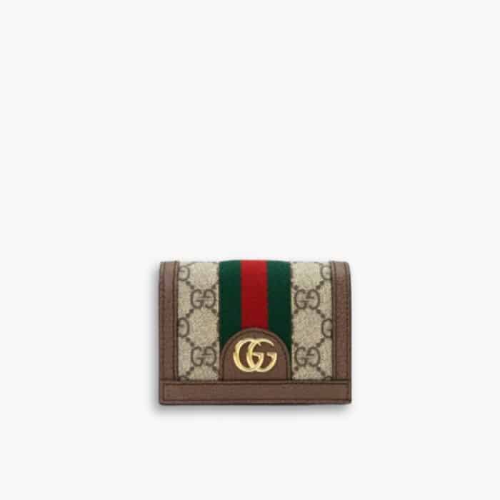 Gucci Ophidia Card Case Wallet Brown 11cm 523155 96IWG 8745