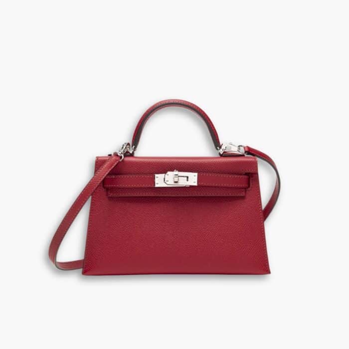 Hermès Mini Kelly Epsom Rouge Grenat 19cm