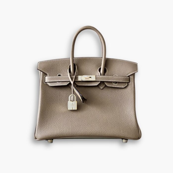 Hermes Birkin Togo Silver Hardware Etoupe Grey 25cm