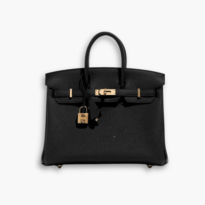 Hermes Birkin 25 Bag Togo Black 25cm