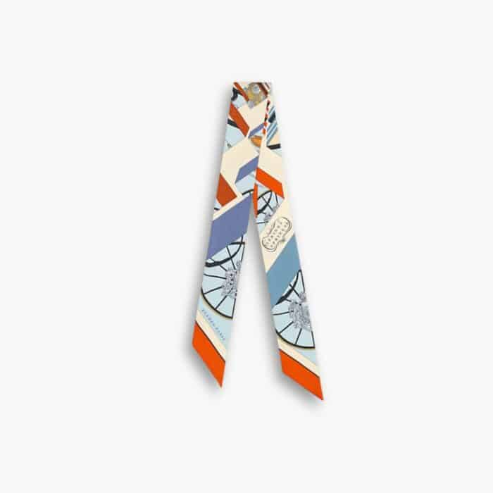 Hermès Springs Springs Silk Twilly Scarf H063932S 08