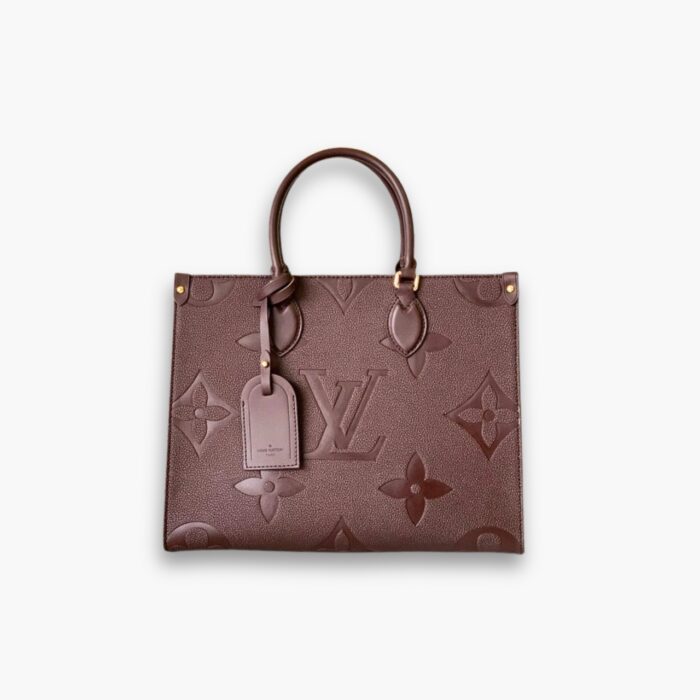 Louis Vuitton Onthego Monogram Empreinte Burgundy 25cm