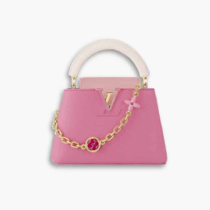 Louis Vuitton Mini Capucines Rose Chamallow Pink 20cm M22375