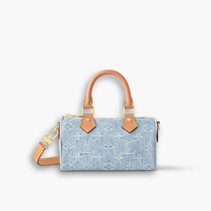 Louis Vuitton Nano Speedy Bag Denim Sky Blue 20cm M11212