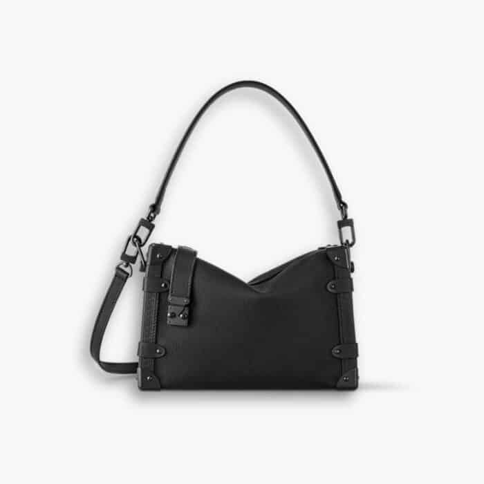 Louis Vuitton Side Trunk Bag Black 28cm M24309