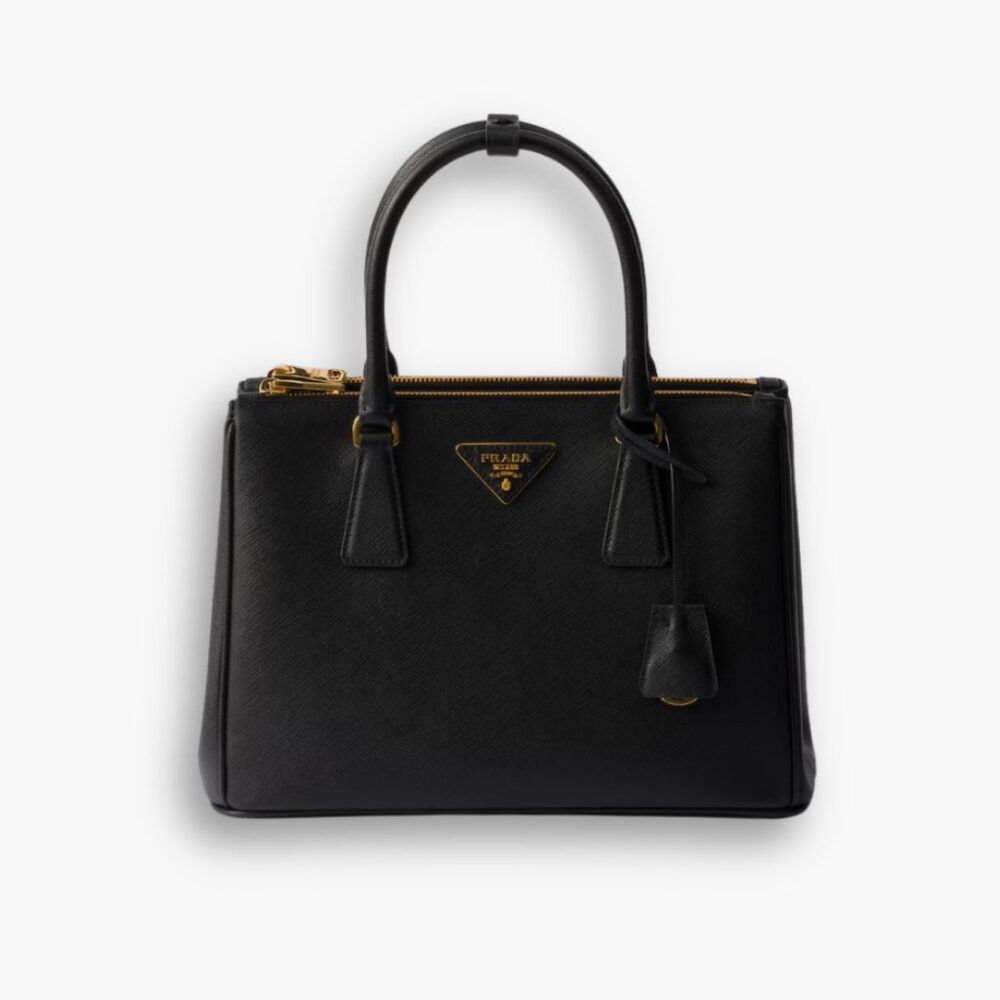 Prada Galleria Medium Saffiano Leather Bag Black 28cm 1BA863 NZV F0002 V EOO