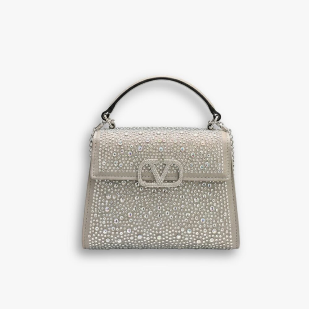 Valentino Vsling Mini Handbag With Sparkling Crystal 19Cm