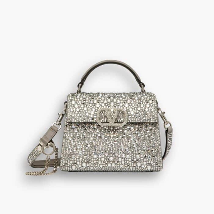 Valentino Vsling Mini Handbag With Sparkling Crystal 19Cm