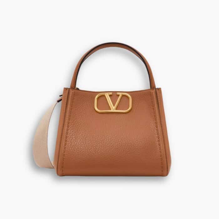 Valentino Garavani Alltime Leather In Brown 26cm