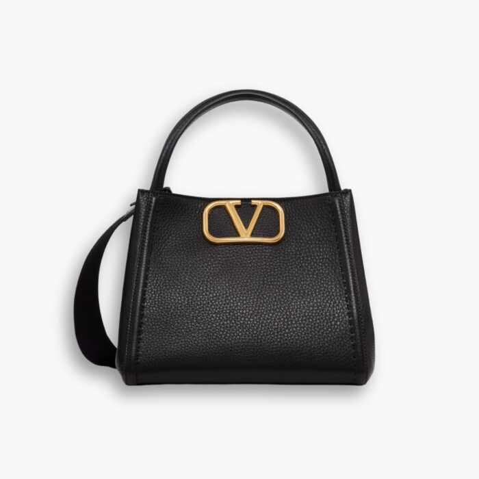 Valentino Garavani Alltime Leather Black 26Cm