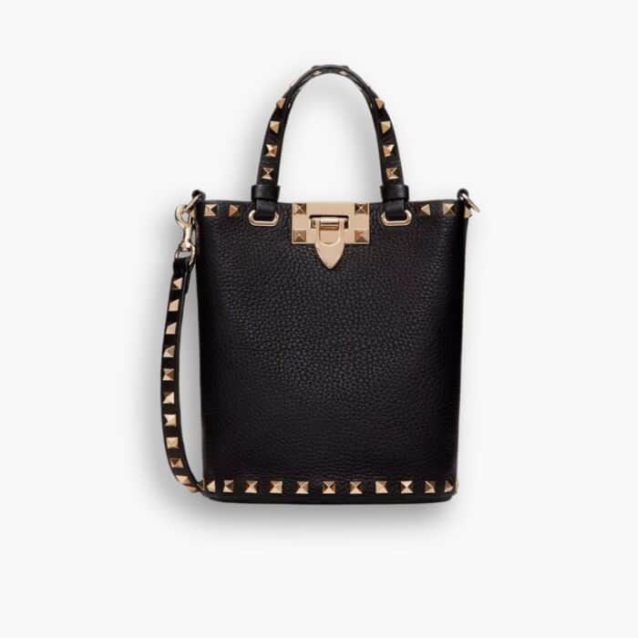 Valentino Rockstud Crossbody Pouch Black 19cm