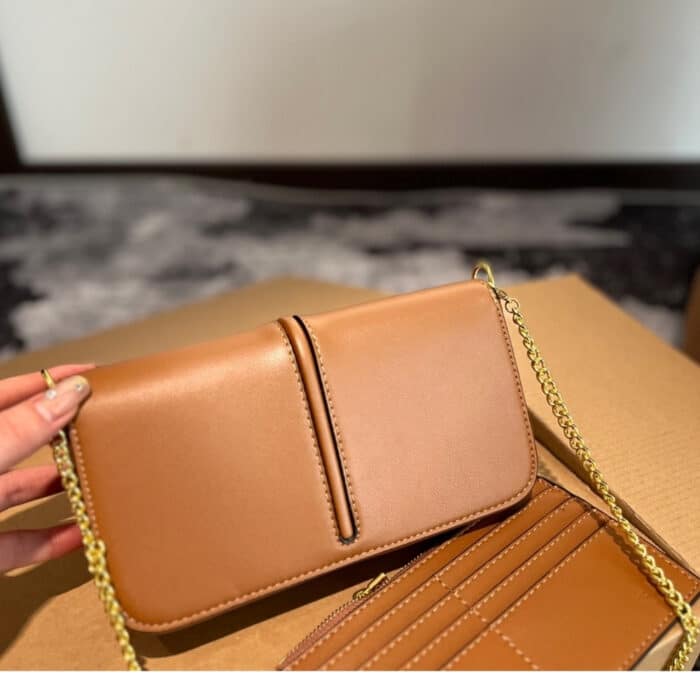 Fendi Fendigraphy Wallet On Chain Brown 21cm 8BS076A5DYF1C6J - Image 3