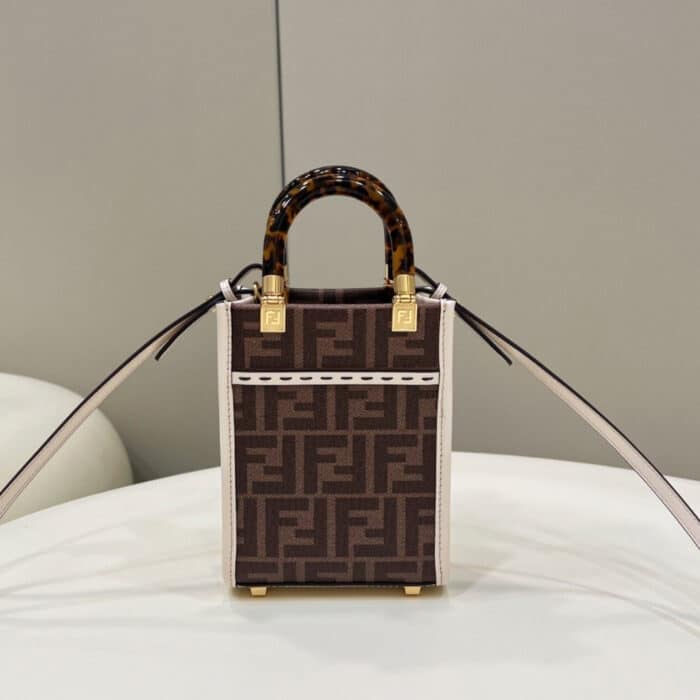 Fendi Sunshine Mini Bag White 18cm - Image 3