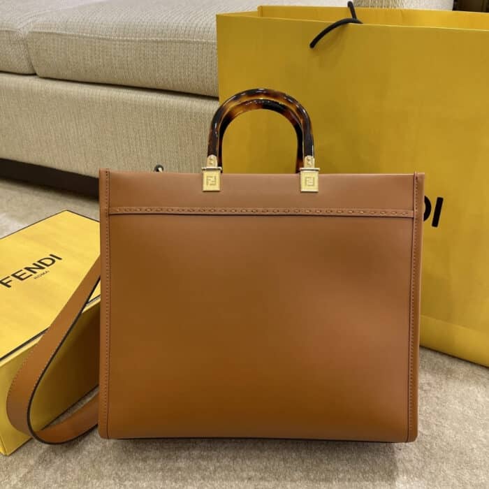 Fendi Sunshine Medium Bag Brown 35cm 8BH386ABVLF0PWZ - Image 3