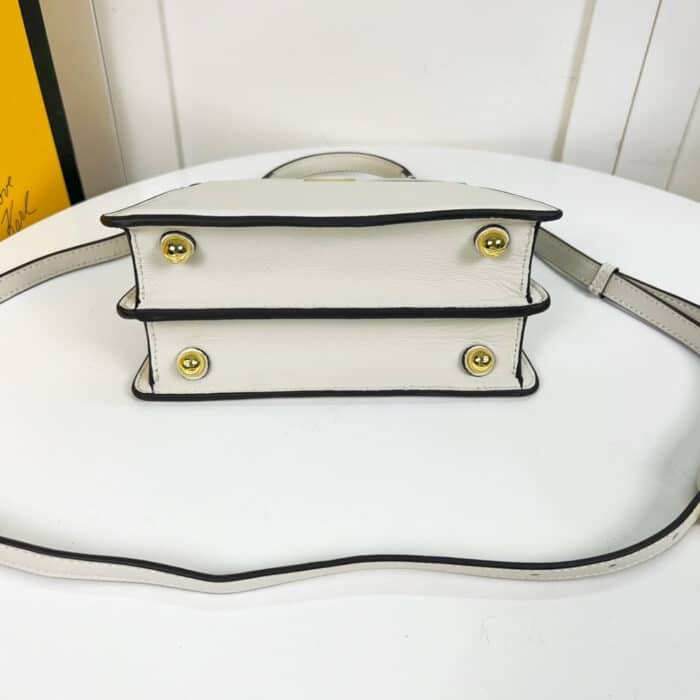 Fendi Peekaboo ISeeU Petite Bag White 20cm 8BN335ABVEF0QVL - Image 6