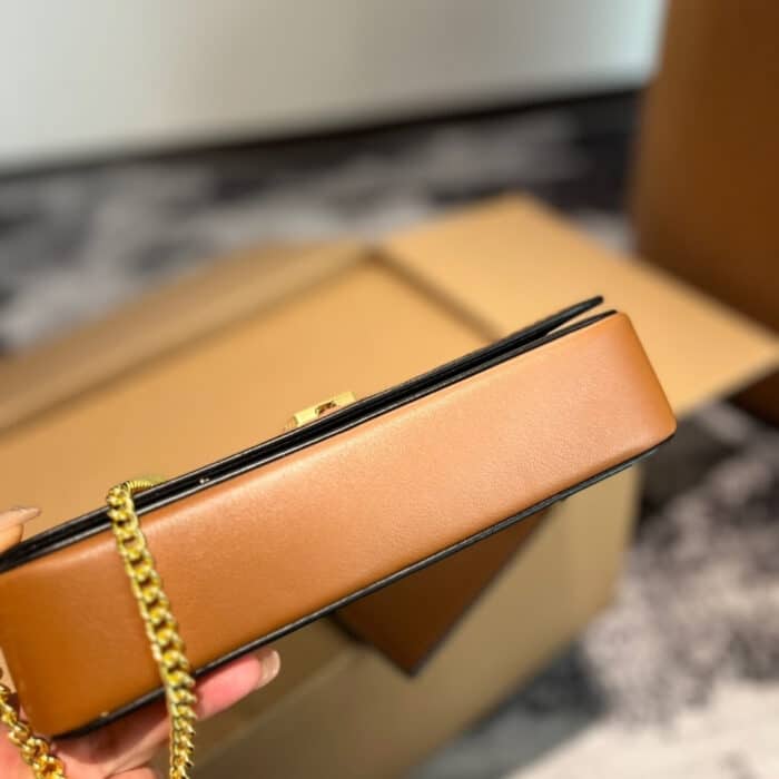 Fendi Fendigraphy Wallet On Chain Brown 21cm 8BS076A5DYF1C6J - Image 4