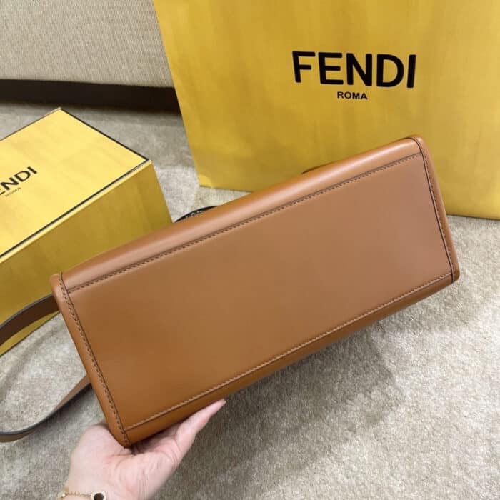 Fendi Sunshine Medium Bag Brown 35cm 8BH386ABVLF0PWZ - Image 4