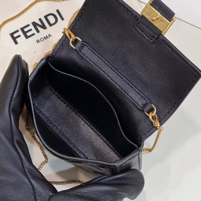 Fendi Baguette Bag Black 10cm 7AR844AAJDF0KUR - Image 5