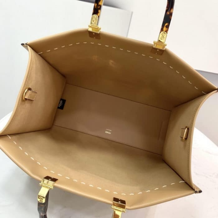Fendi Sunshine Medium Bag Brown 35cm 8BH386AHN5F1FEO - Image 5