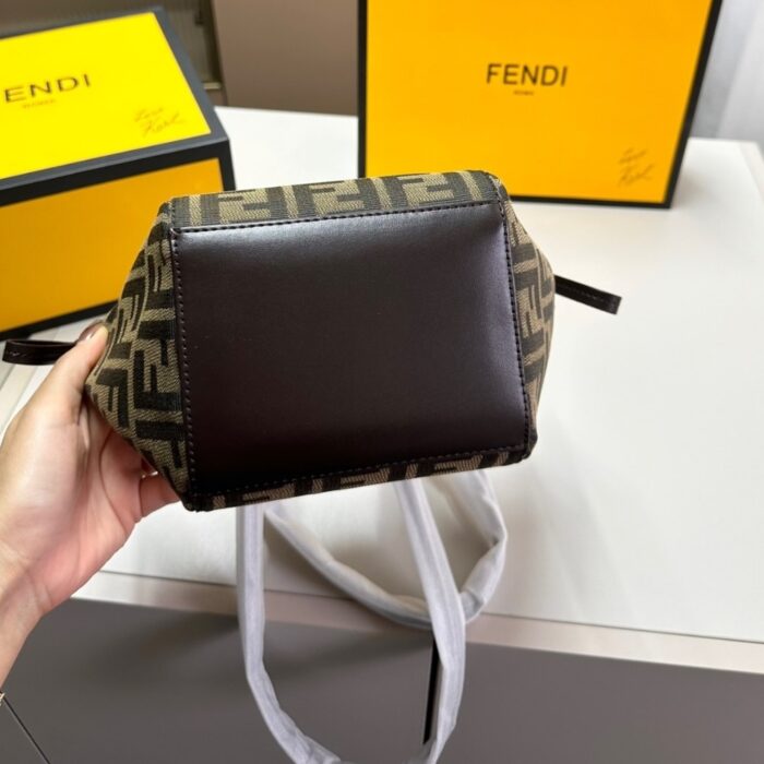 Fendi Origami Mini Bag Brown 19cm 8BS083AFPMF1GL7 - Image 5