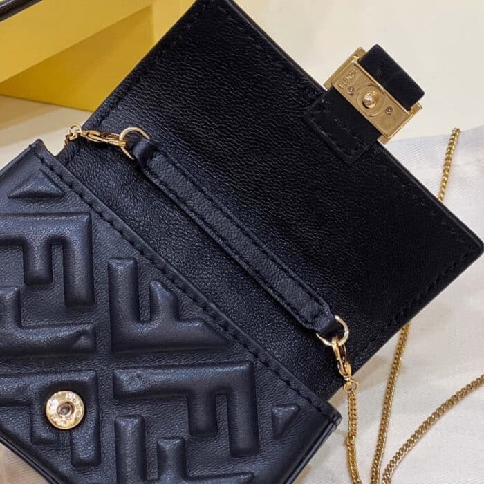 Fendi Baguette Bag Black 10cm 7AR844AAJDF0KUR - Image 6