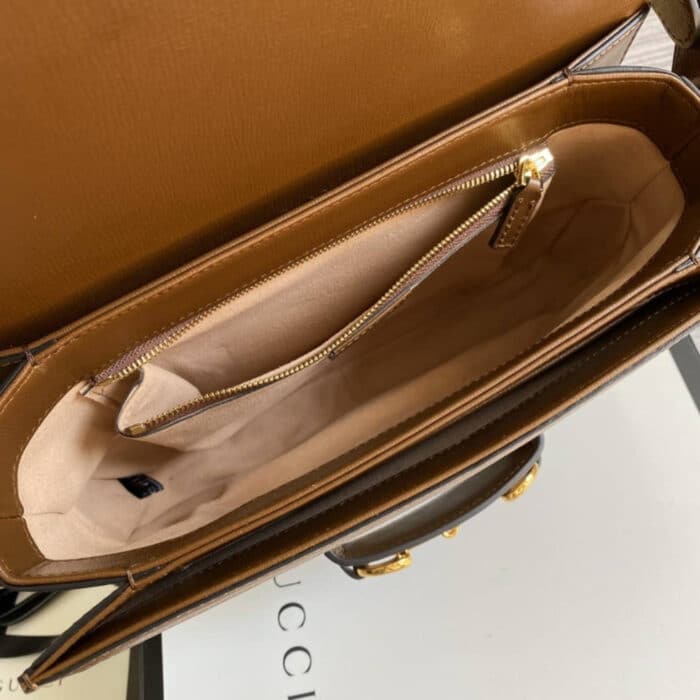 Gucci Horsebit 1955 Bag Beige Brown 25cm 602204 92TCG 8563 - Image 7