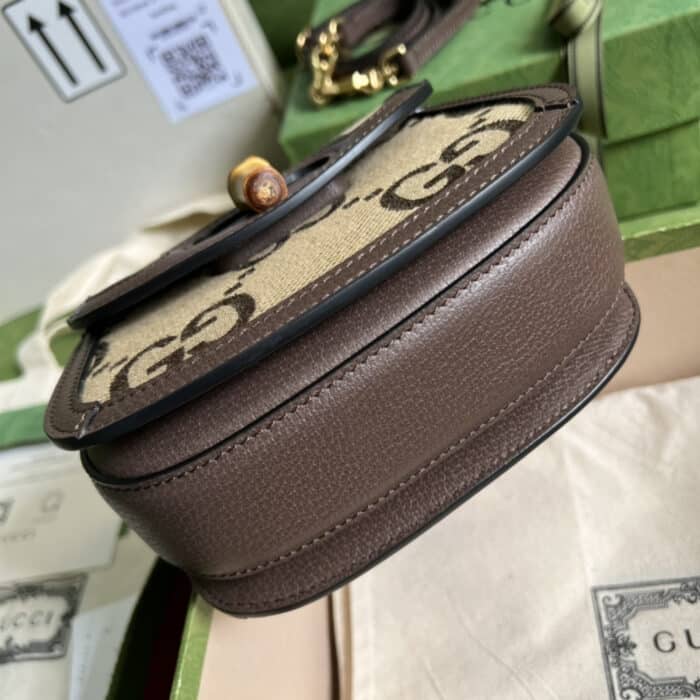 Gucci Bamboo 1947 Mini Bag Brown 17cm 686864 UQLBT 2570 - Image 4