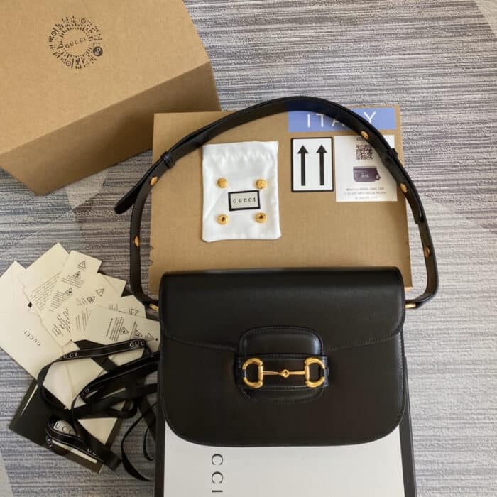 Gucci Horsebit 1955 Bag Black 25cm 602204 1DB0G 1000 - Image 2