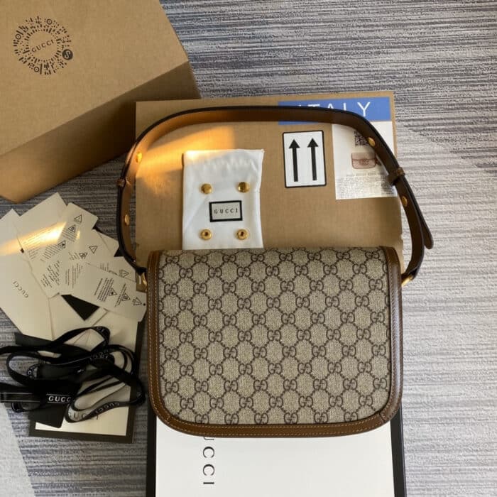 Gucci Horsebit 1955 Bag Beige Brown 25cm 602204 92TCG 8563 - Image 3
