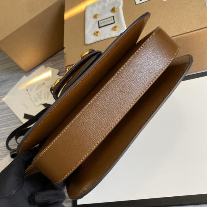 Gucci Horsebit 1955 Bag Beige Brown 25cm 602204 92TCG 8563 - Image 4