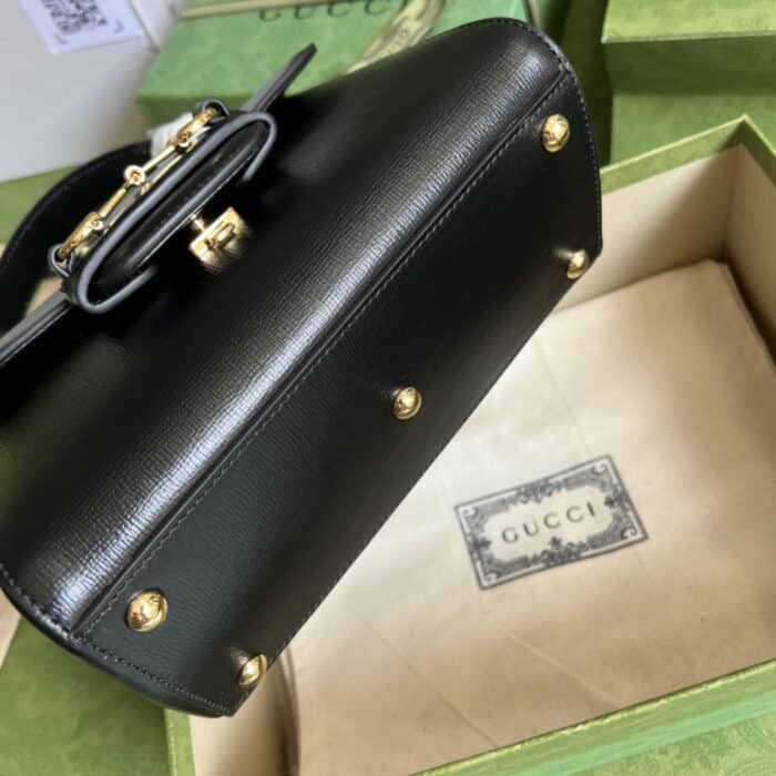 Gucci Horsebit 1955 Bag 22cm Black 703848 AAA7G 1000 - Image 4