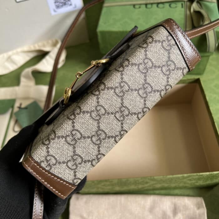 Gucci Horsebit 1955 Bag Brown 18cm 699296 92TCG 8563 - Image 4