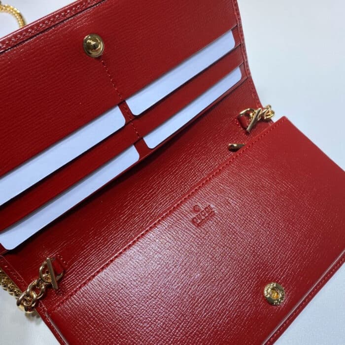 Gucci Horsebit 1955 Wallet Red Brown 19cm 621892 FAD6L 9756 - Image 5