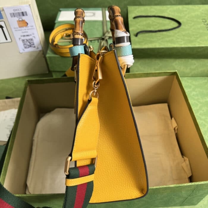 Gucci Diana Tote Bag Yellow 27cm 702721 U3ZDT 7480 - Image 5