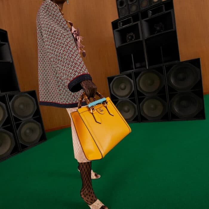 Gucci Diana Tote Bag Yellow 27cm 702721 U3ZDT 7480 - Image 7