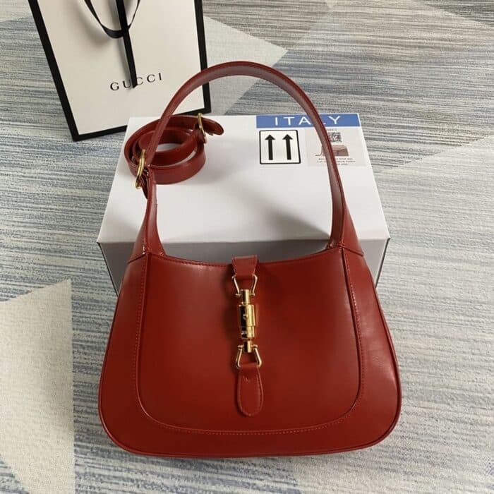 Gucci Jackie 1961 Small Bag Red 28 cm 636709 10O0G 6638 - Image 2
