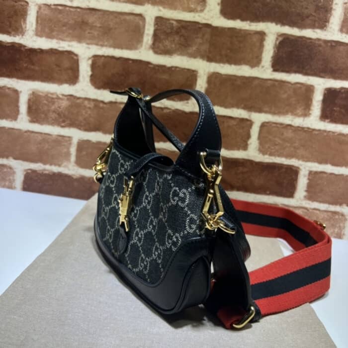 Gucci Jackie 1961 Mini Bag Black 19 cm ‎685127 UN3AG 1294 - Image 3