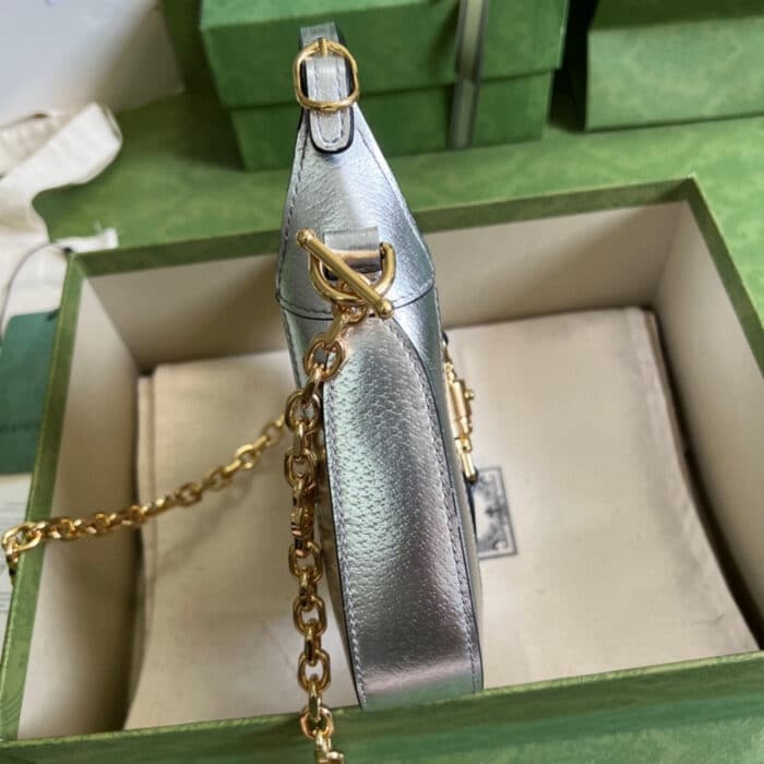 Gucci Jackie 1961 Mini Bag 19 cm Silver 675799 1TR0G 8106 - Image 6