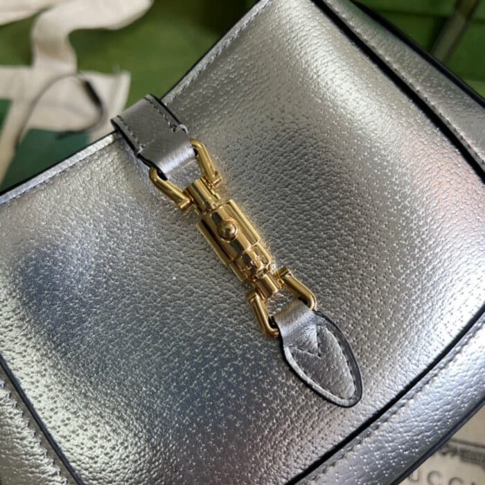 Gucci Jackie 1961 Mini Bag 19 cm Silver 675799 1TR0G 8106 - Image 5