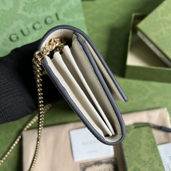 Gucci Jackie 1961 Chain Wallet Beige 19 cm - Image 5