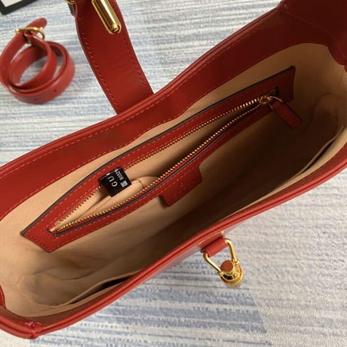 Gucci Jackie 1961 Small Bag Red 28 cm 636709 10O0G 6638 - Image 7