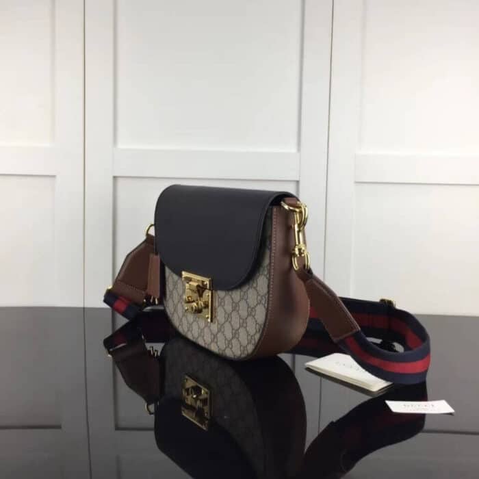 Super Vip 1:1 - Gucci Padlock Bag 25cm Black Brown 453189 - Image 2