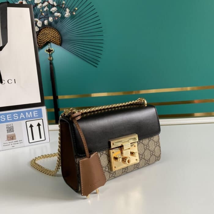 Gucci Padlock ‎Bag 20cm Black Brown 409487 KLQJG 9785 - Image 2