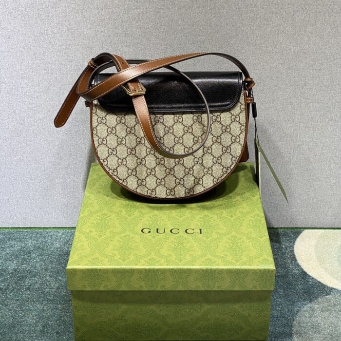 Gucci Padlock ‎Bag 22cm Black Brown 644524 HUHJG 9785 - Image 3