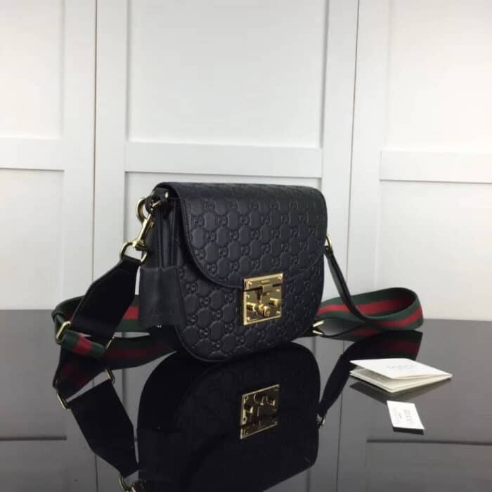 Super Vip 1:1 - Gucci Padlock Bag 25cm Black 453189 - Image 3