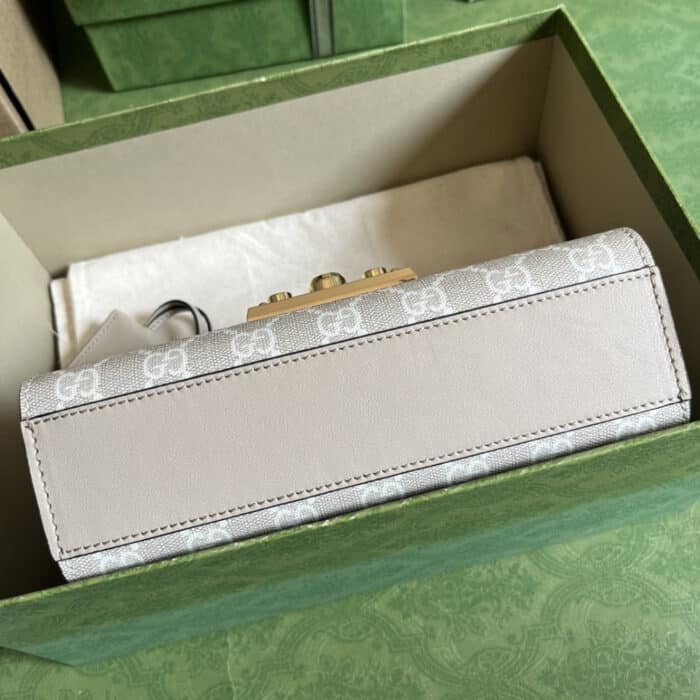 Gucci Padlock ‎Bag 22cm Beige White 735103 FABLH 9897 - Image 4